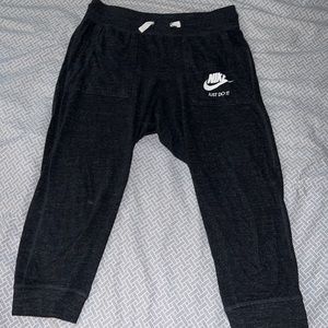 Dark Grey capri sweat pants